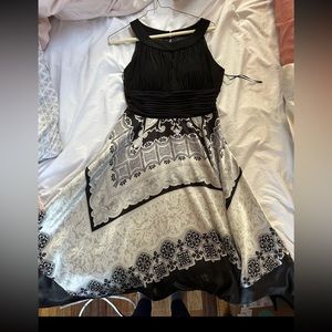Melrose Blk/Silver Social Dress